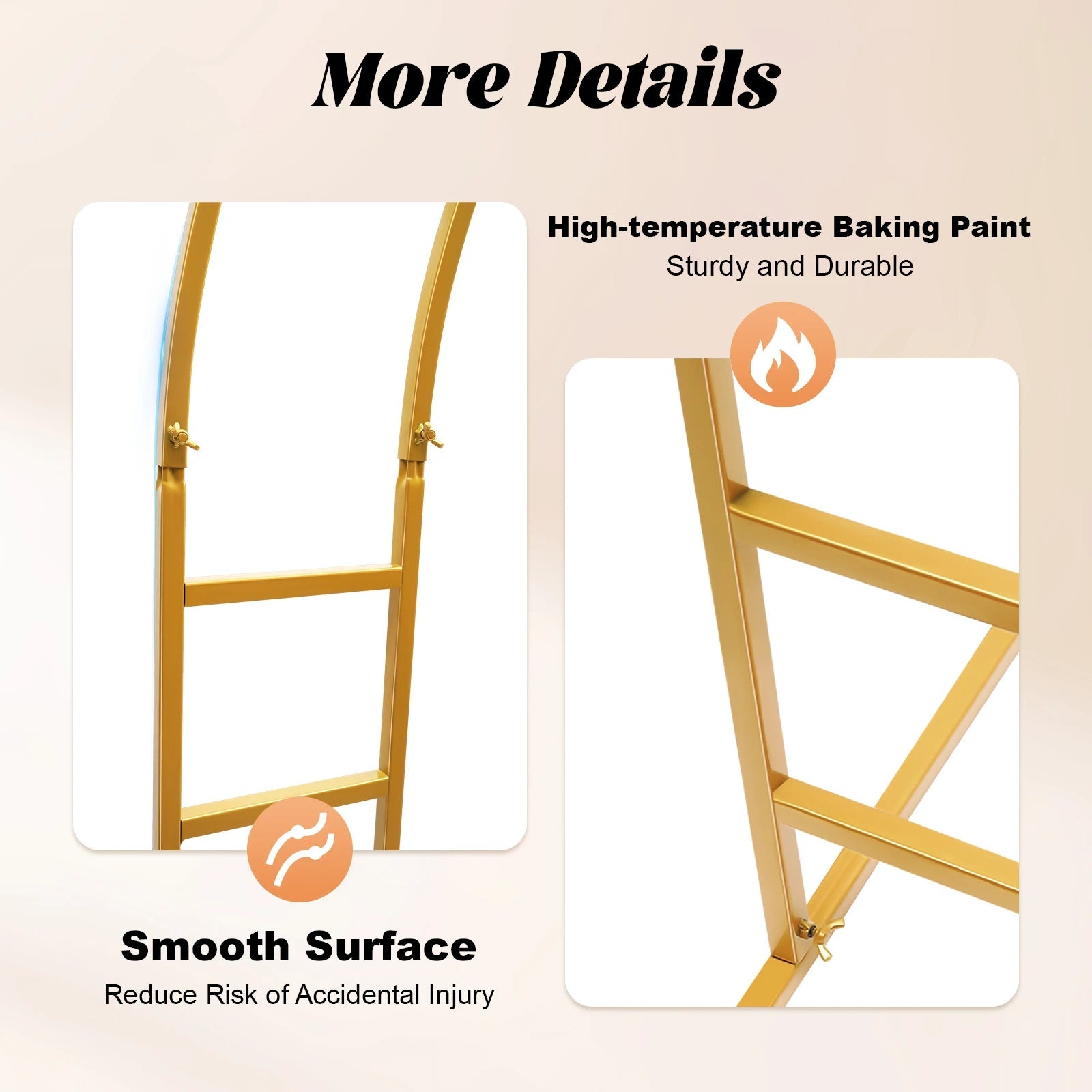 7.2ft Metal Wedding Arch  with Base, Balloon Arch Backdrop Arch Stand for Wedding, Garden, Yard, Indoor Outdoor Party Decoration Good Vibrations