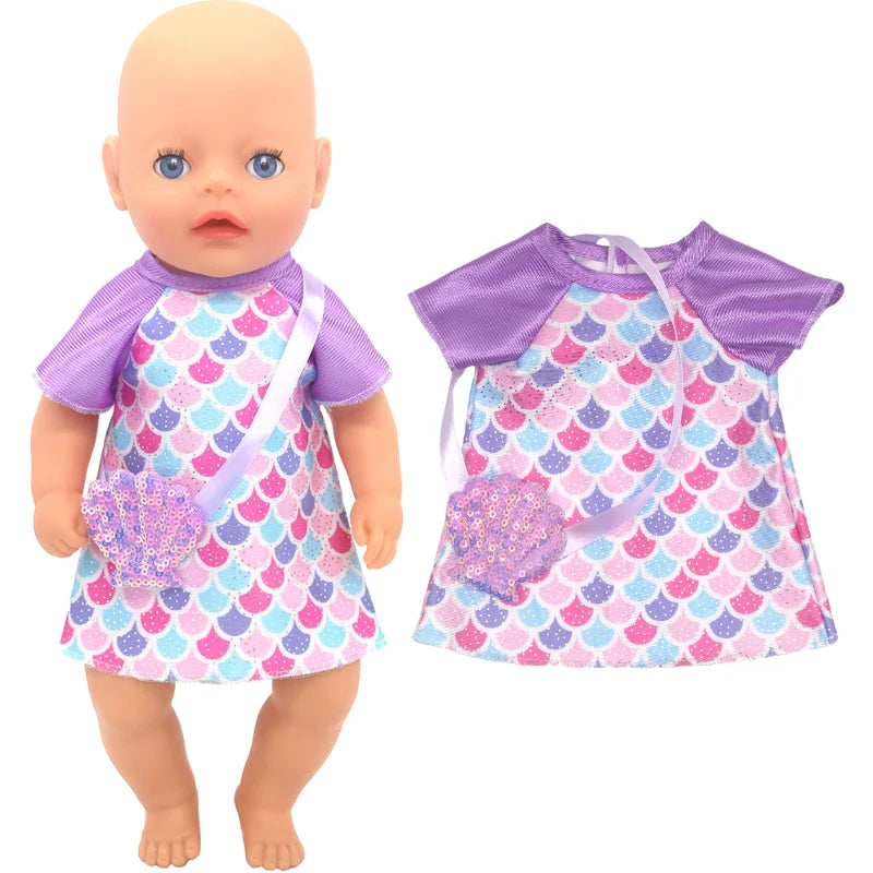 36cm Reborn Baby Doll Clothes 14 Inch Doll Outfit Rompers Toys Wears Good Vibrations