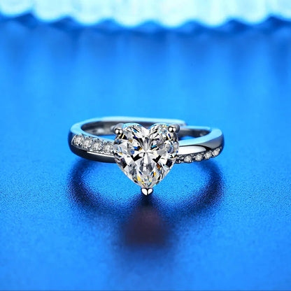 925 Sterling Silver Ring Hot AAA Zircon adjustable Size Engagement Rings For Women Wedding Ring Party Fashion Nice Jewelry Gift Good Vibrations