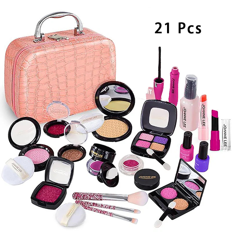 Simulation Cosmetics Set Kids Play House Toys Simulation Make up Lipstick Nail Paint Educational Toys Pretend Makeup Girls Game Good Vibrations