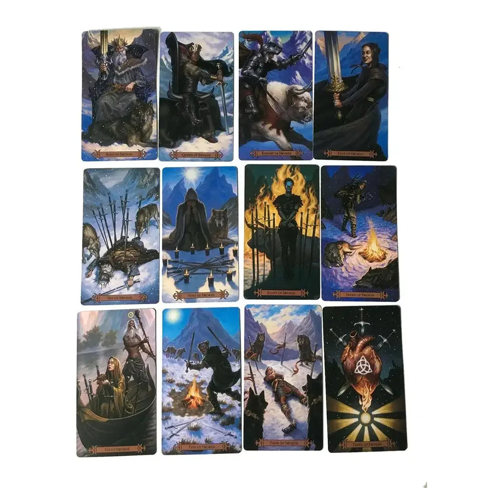 78 Cards for Beginners & Professionals – Divination Tool for Daily Guidance Modern Spellcaster’s Tarot Deck, 11.5*6.3cm