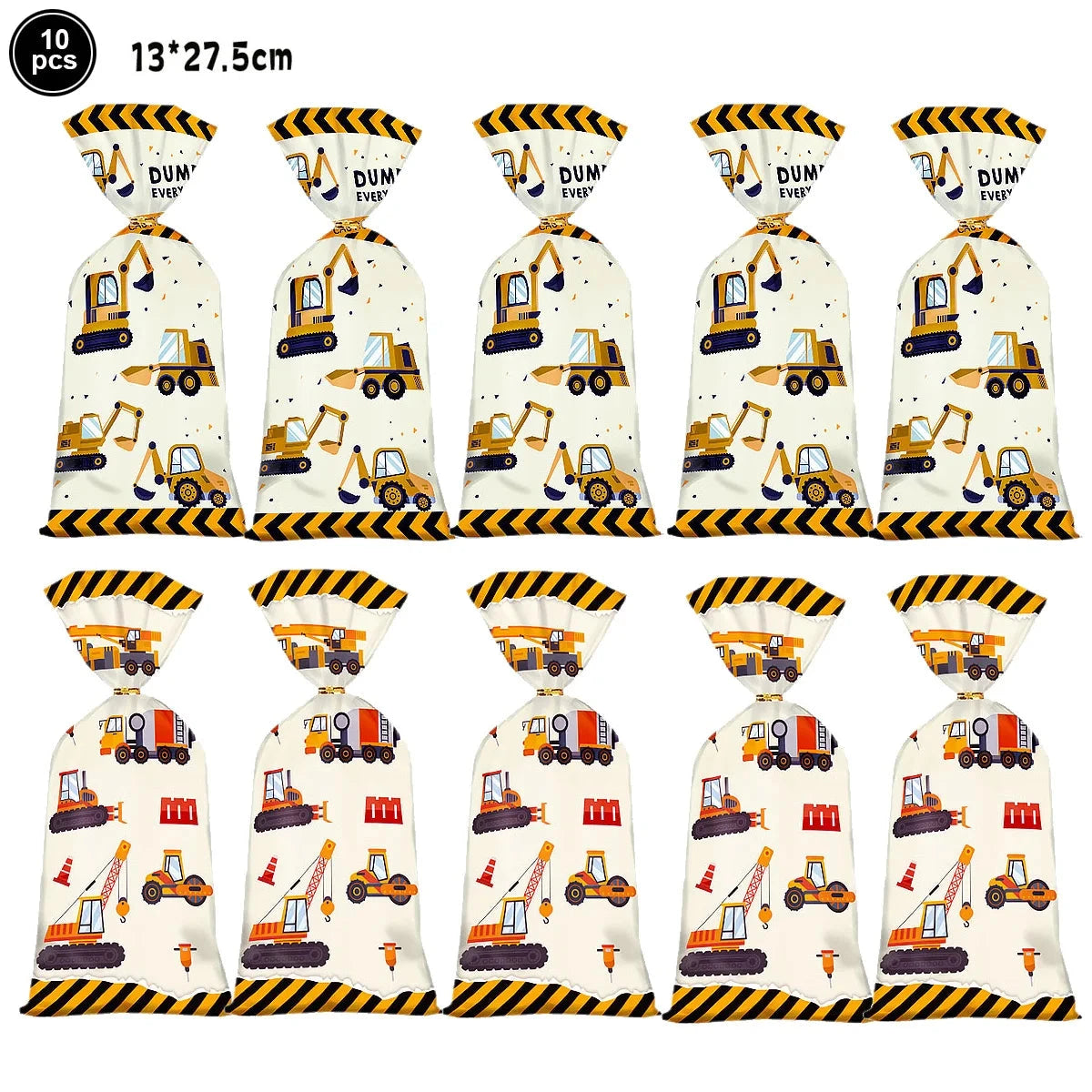 Construction Birthday Cake Decor Dump Truck Excavator Tractor Cupcake Toppers Kids Birthday Baby Shower Party Decors Supplies Good Vibrations