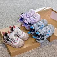 2025 New Fashion Boys Girls Tennis Shoes Toes Capped Comfortable Kids Sneakers Mesh Breathable Children Sports Shoes Trendy Good Vibrations