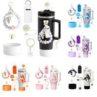 6PCS Cup Accessories Set for Stanley Cup tumbler with handle Including Silicone Straw Topper and Boot, Spill Proof Stopper ﻿ Good Vibrations Adult Super Store