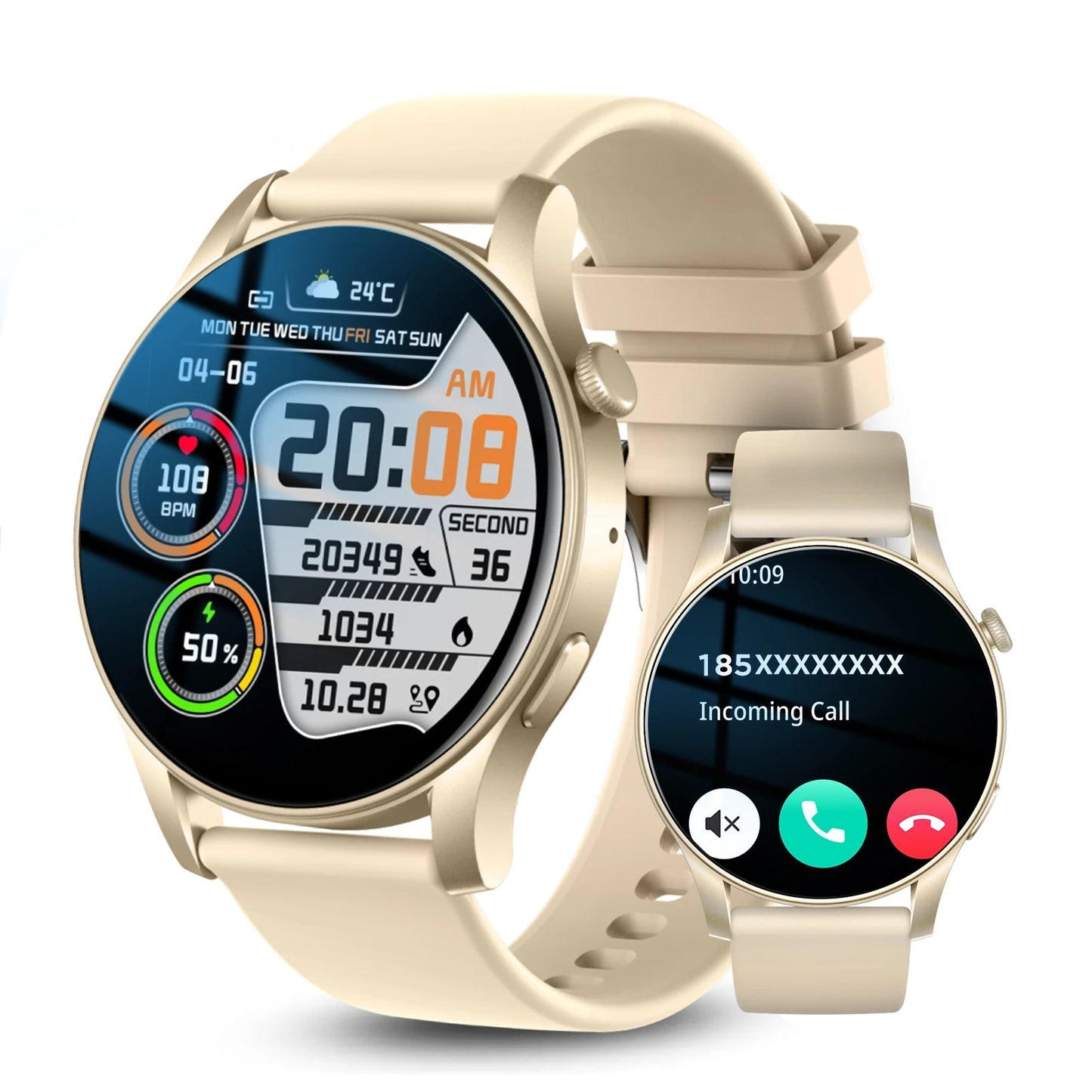 Fashion Digital Watches Smart Heart Rate Warning Waterproof Bluetooth Call Casual Wristwatch Game Clock Male reloj hombre Good Vibrations