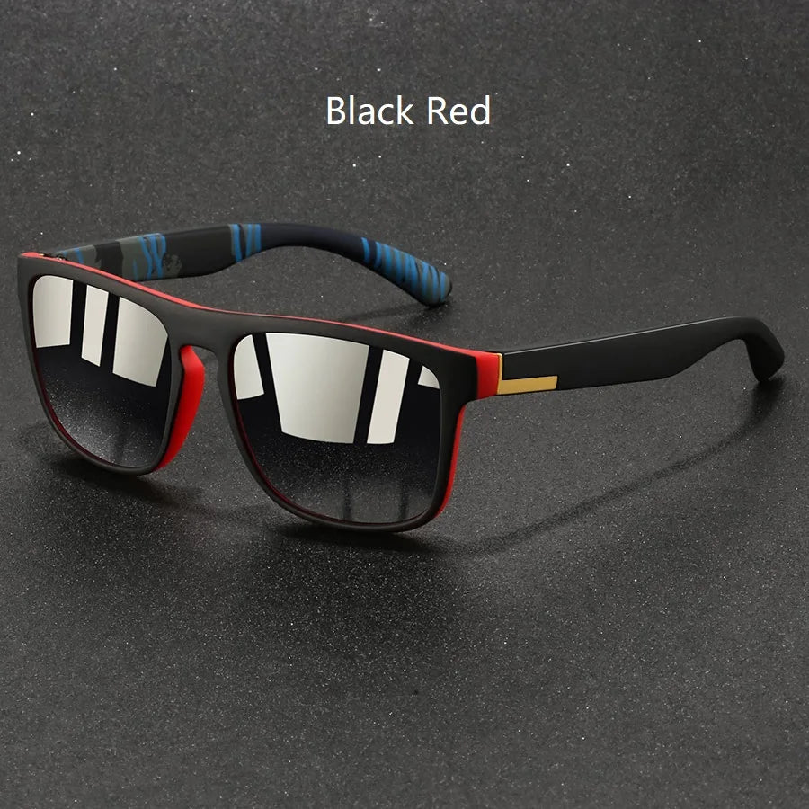 Fashion Vintage Square Sunglasses Men Women Fishing Driving Man Luxury Brand Designer Sun Glasses  Retro Eyewear UV400 Good Vibrations