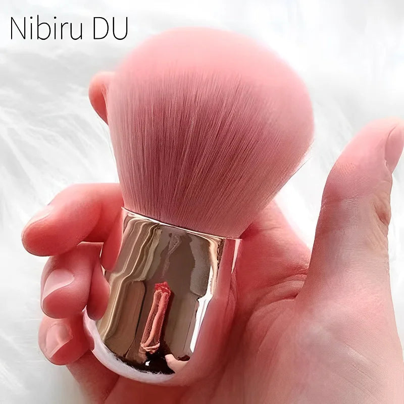 Round Nail Dust Brush Large-sized Remove Nail Dust Brushes Acrylic UV Gel Polish Powder Cleaning Tool Manicure Accessories Good Vibrations