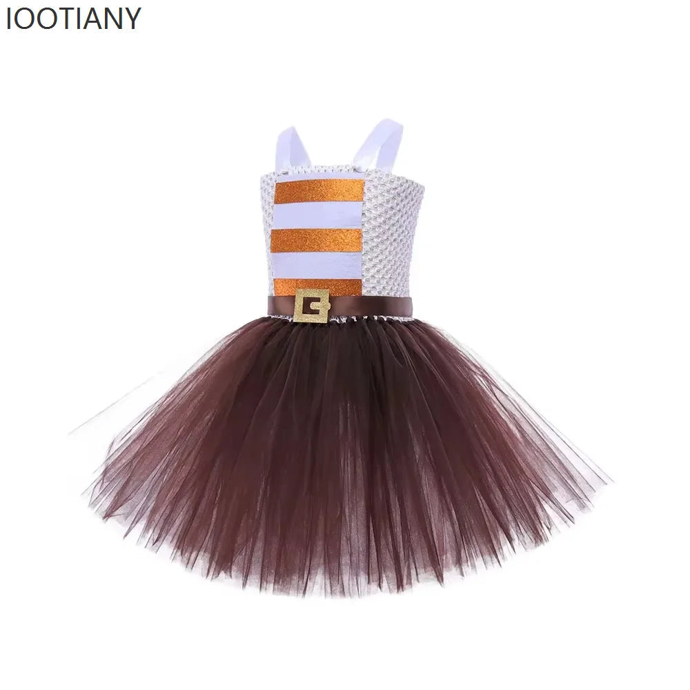 Anime Movie Disgust Anxiety Character Full Set Children Girl Sweet Cute Dress Halloween Carnival Party Stage Performance Costume Good Vibrations