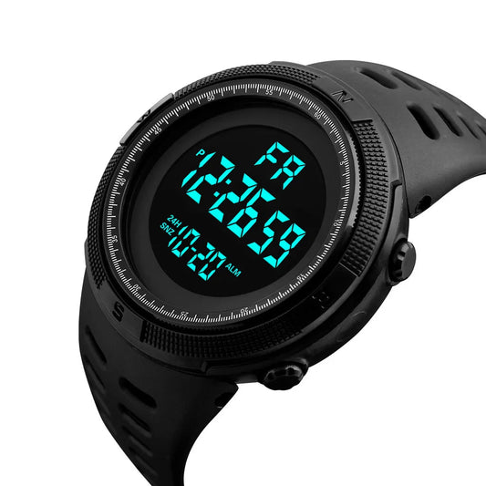 Electronic Watch For Mens Military Sports Watches Luminous Multifunction LED Digital Wristwatch for man kids Boy Student Teen Good Vibrations