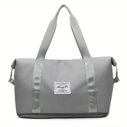 Carry On Travel Duffle Bag  Waterproof Sports Gym Tote Bags for Women Large Capacity Storage Luggage Handbag Good Vibrations