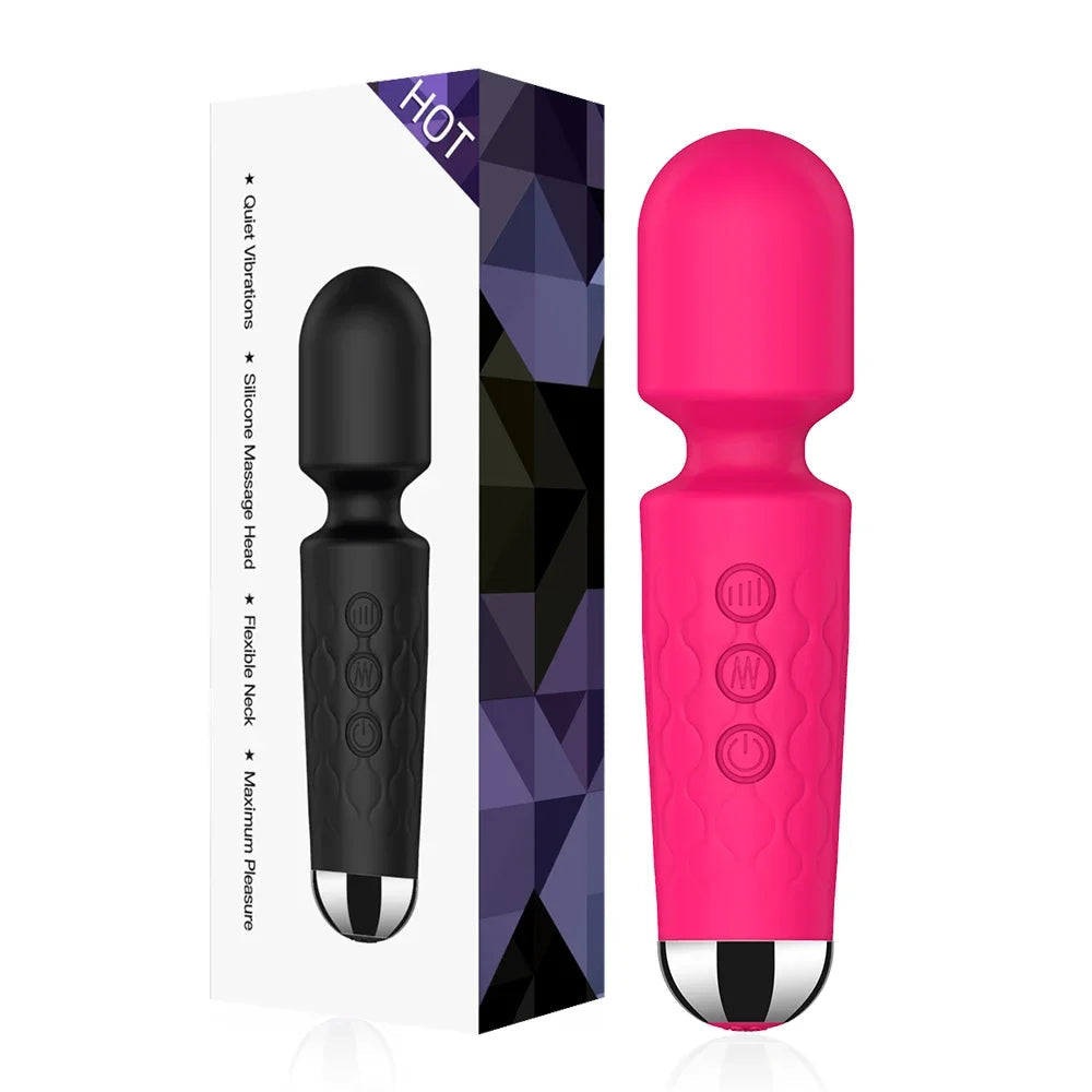 20 Speeds Powerful AV Vibrator for Women Nipple G spot Clitoris Stimulator Magic-Wand Dildo Female Masturbation Adult Sex Toys Good Vibrations