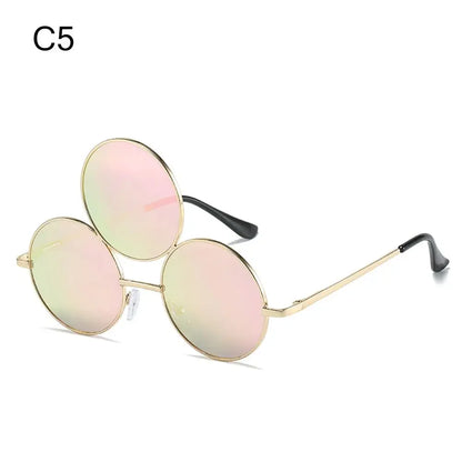 Third Eye Sunglasses Novel Chinese Style Erlang God Three Eyes Punk Glasses Funny Party Halloween Cosplay Glasses Good Vibrations