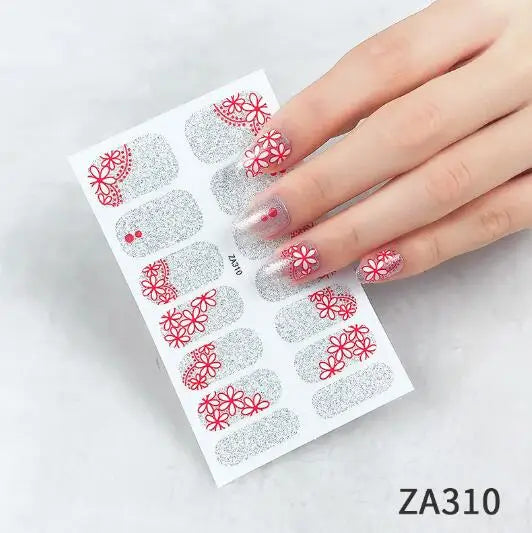 Nail Stickers DIY Decals For Nail Art Wraps Women Beauty Full Cover Nail Manicures Decorations Uñas Postizas Press On Nails Good Vibrations