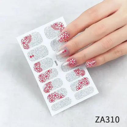Nail Stickers DIY Decals For Nail Art Wraps Women Beauty Full Cover Nail Manicures Decorations Uñas Postizas Press On Nails Good Vibrations