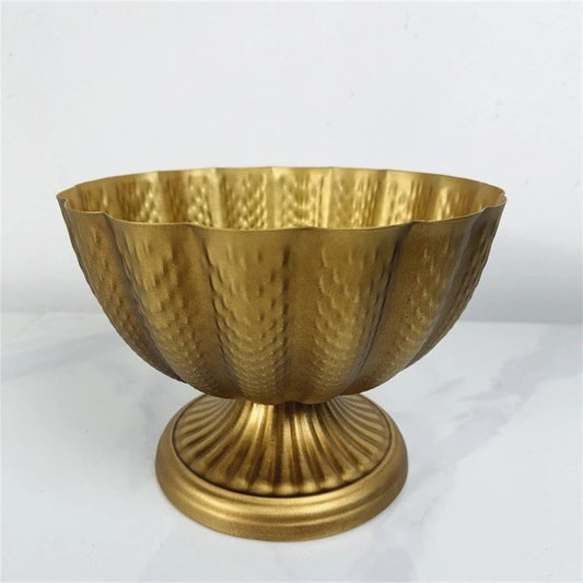 Vintage Iron Compote Bowl Vases for Wedding Centerpieces Small Set of 2 Good Vibrations