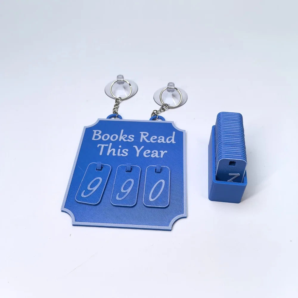 Hanging Bookshelf Counter Books Read This Year Personalized Reading Counter Bookish Decor Bookshelf Sign Reading Plan Management Good Vibrations