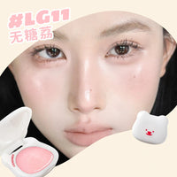 LEEMEMBER Hydrating Blush Multi-Use Balm Blush Monochrome Shimmer Little Bear Cute Cosmetics Lasting Watery Face Blusher Makeup Good Vibrations