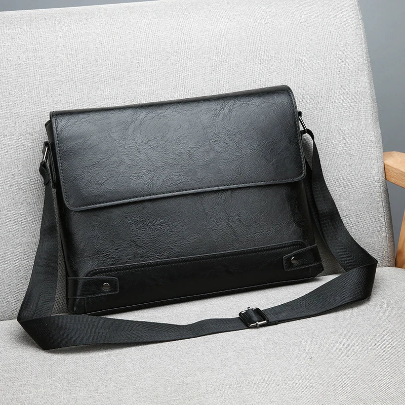 Shoulder Bag, Men's Crossbody Bag, Business Bag, Large Capacity, For Business Trips and Work Good Vibrations