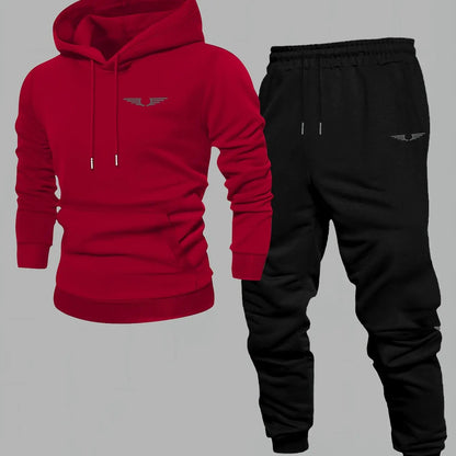 Hooded sweatshirt for men trendy American streetwear style long-sleeved top for men 2025 new autumn stylemen's clothing Good Vibrations