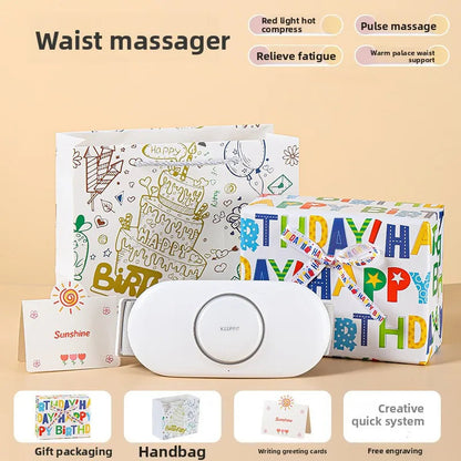 Men's birthday gift for boys, boyfriend, husband, dad, high-end gift box, waist massager, eye sunglasses. Good Vibrations