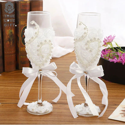 Wedding wine glasses, champagne glasses, creative western wedding fashion goblet wedding supplies Good Vibrations