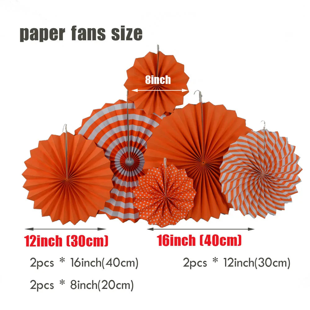 Kids Boy Girl 1st Birthday Party Favor Blue Pink Set Mixed Size Folding Paper Fans Wedding Ceremony Christmas Holiday Decor Good Vibrations