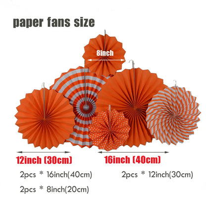 Kids Boy Girl 1st Birthday Party Favor Blue Pink Set Mixed Size Folding Paper Fans Wedding Ceremony Christmas Holiday Decor Good Vibrations