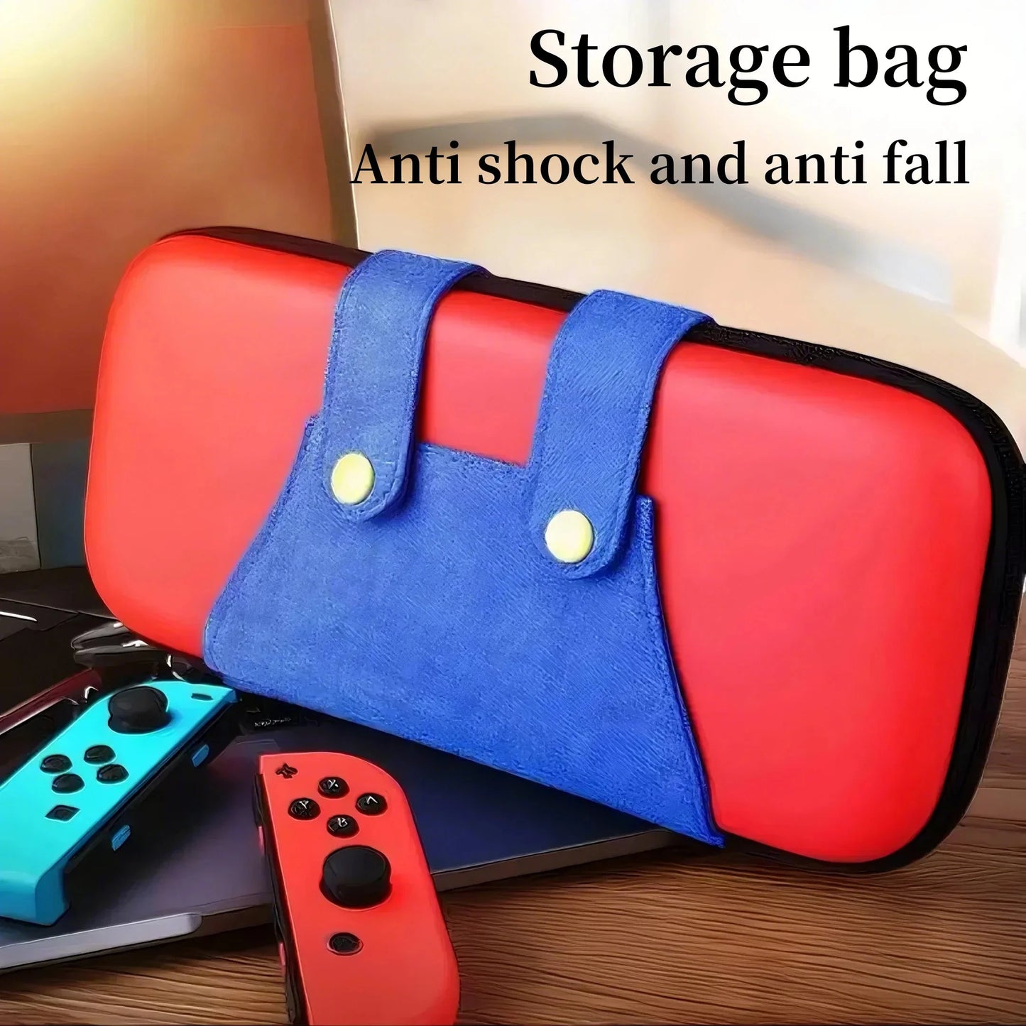 Storage Bag For Switch Portable NS Console Switch OLED Game Accessories Carrying Case Travel Cover Set Good Vibrations