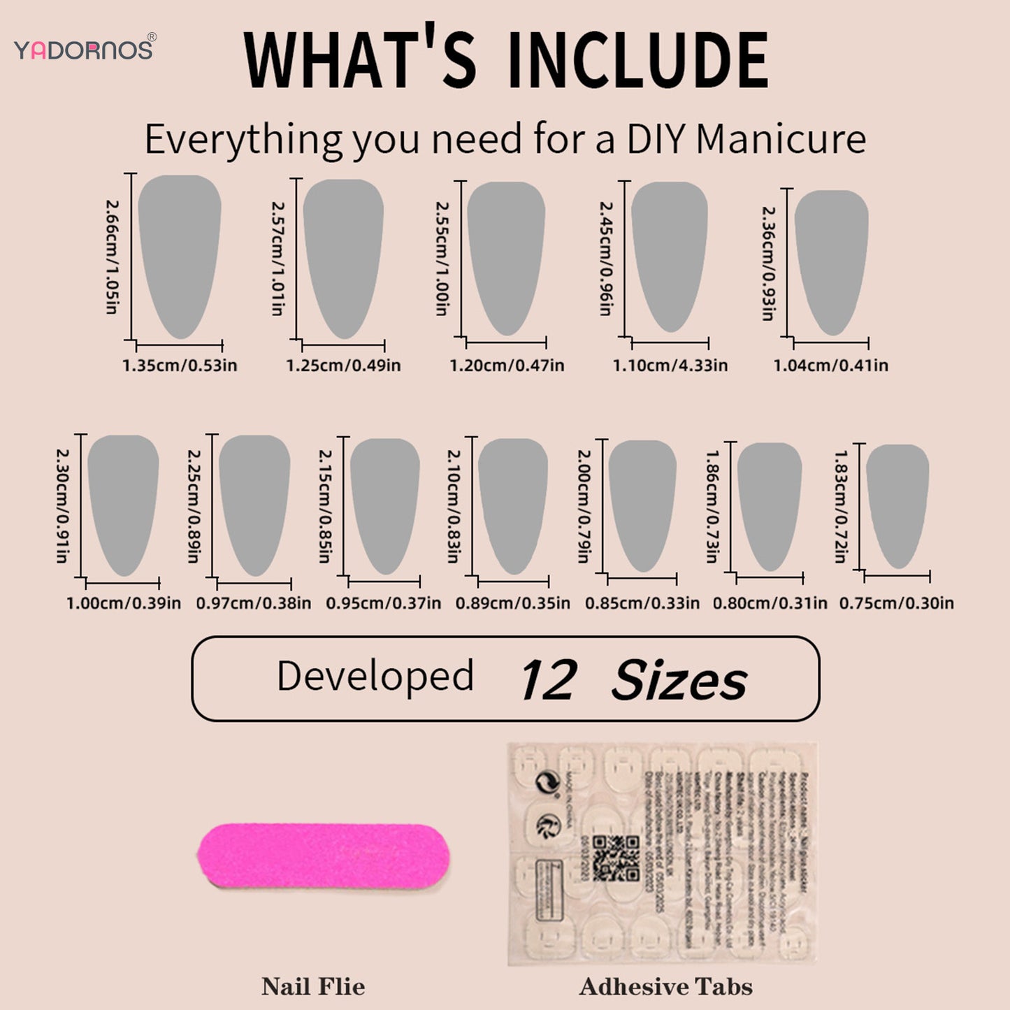 24Pcs Almond Fake Nails Orange Leopard Printed Press on Nails Full Cover Acrylic False Nails Patch for Women DIY Manicure Art Good Vibrations