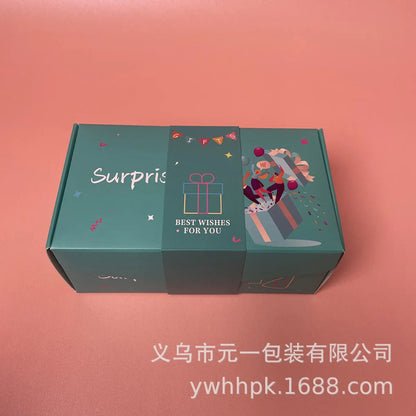Christmas Gift Box DIY Folding Paper Box Money Pop Up Birthday Surprise Bounce Box Explosions Red Envelope Surpris Gift Box Good Vibrations
