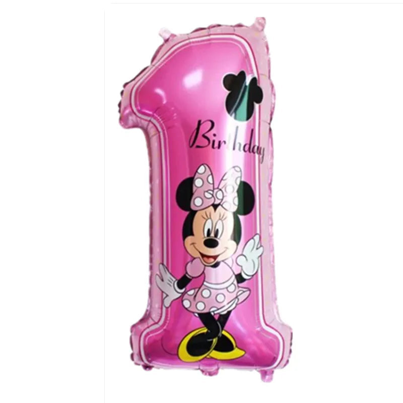 Minnie Mouse Birthday Party Decorate Girls Disposable Tableware Balloon Cups Plates Tablecloth Balloon Baby Shower Party Supply Good Vibrations