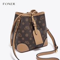 FOXER Women Small Fashion Crossbody Bag Bucket Shoulder Handbag Purse for Lady Gift for Wife Girlfriend Good Vibrations