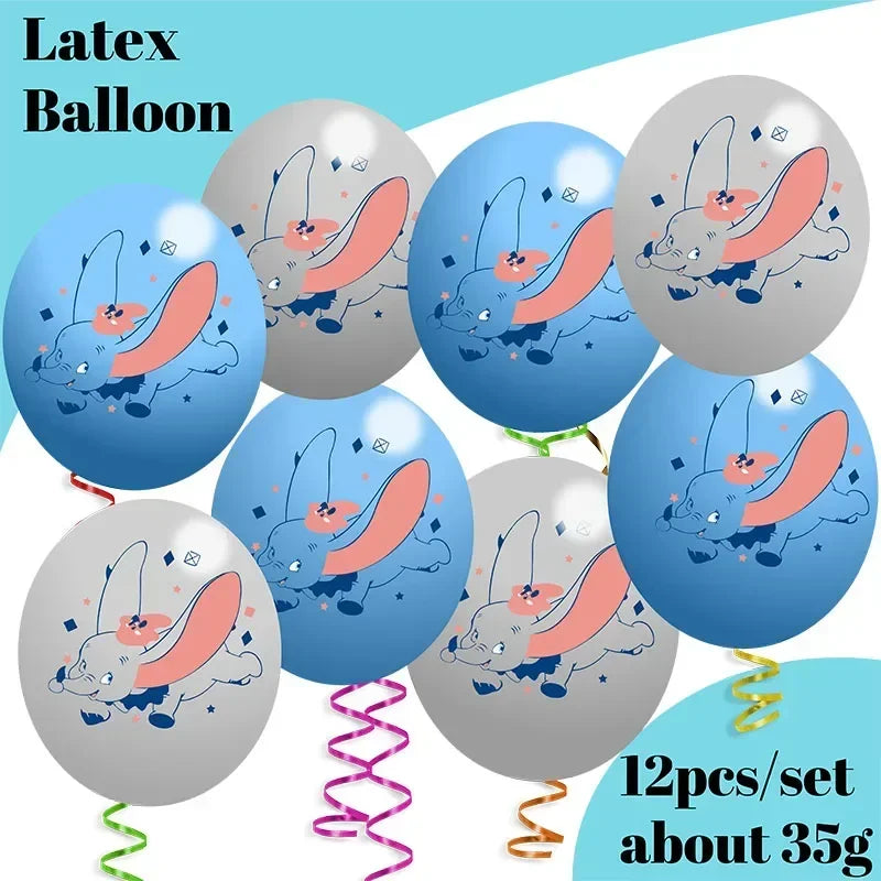 Dumbo Cute Birthday Party Decorations Tableware Kids  Cups Plates Tablewares Set Baby Shower Party Supplies for Children's Day Good Vibrations