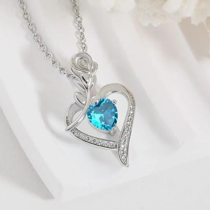 Elegant Style Heart shaped Pendant Necklace Hollow Design Mother's Day Gift Party Suitable for Best Friends Without Box Good Vibrations