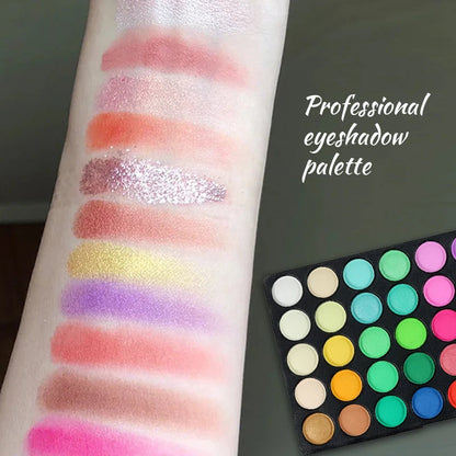 120 Color Eye Makeup Waterproof Make up Nude Eye Shadow Palette Glitter Matte Pigmented Powder Pressed Shine Eyeshadow Cosmetic Good Vibrations