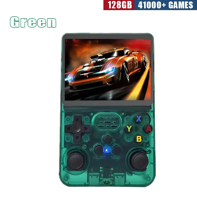 R36S Retro Handheld Game Console - 3.5 Inch IPS Screen, 64GB/128GB/256GB, Portable Gaming Device with Built-in Games Good Vibrations