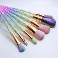 7/10pcs Make Up Brushes Set Loose Powder Foundation Eye Shadow Cosmetic Brushes Frosted Diamond-shaped Unicorn Soft Makeup Tools Good Vibrations