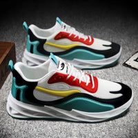 New Trendy Men's Sports Shoes Cushion Running Sneakers Outdoor Leisure Walking Jogging Trainers Soft Sole Breathable Footwear Good Vibrations