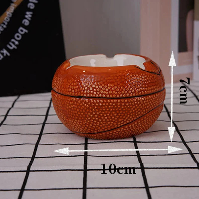 Home decoration,Ashtray,desk accessories,smoking accessoiries,Basketball, football, tennis, golf ball shaped ceramic ashtray Good Vibrations Adult Super Store