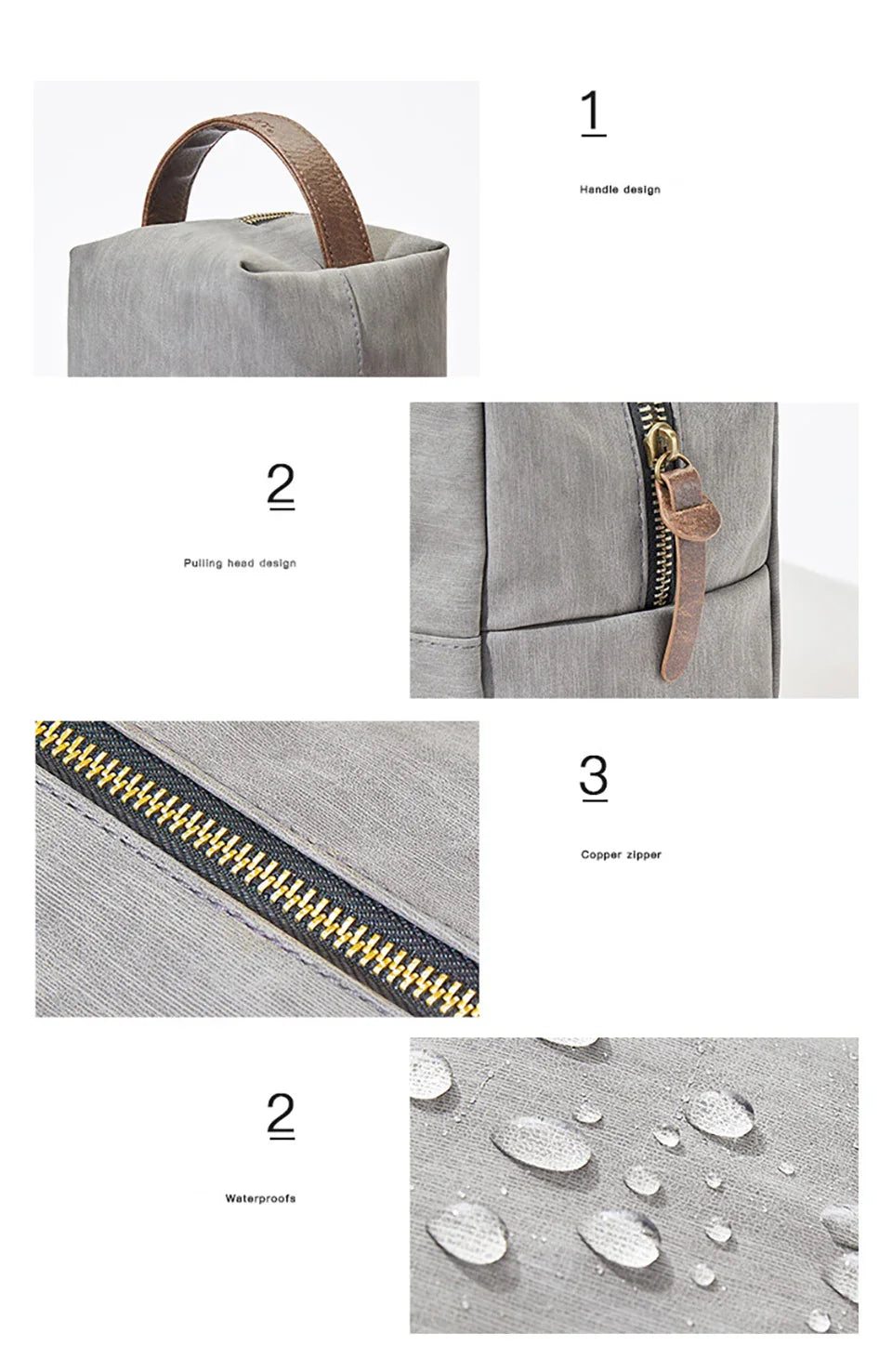 Portable hookah bags with handle, PU square design, copper zipper, waterproof feature for travel use.