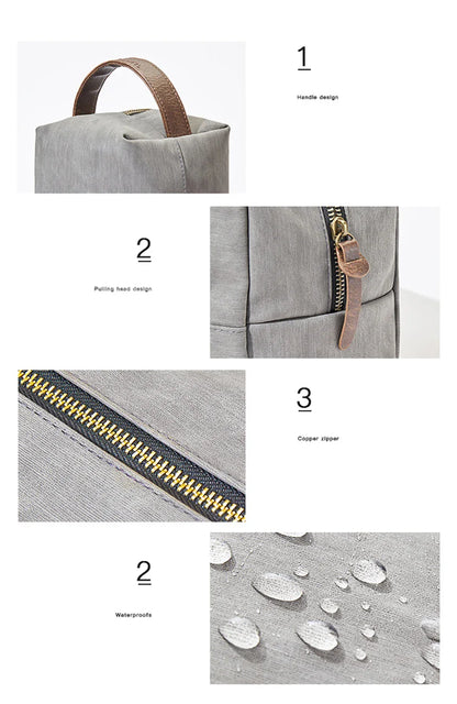 Portable hookah bags with handle, PU square design, copper zipper, waterproof feature for travel use.