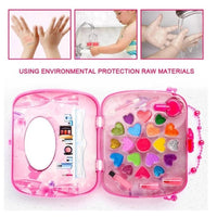 Baby Girls Make Up Set Toys Pretend Play Cosmetic Bag Beauty Hair Salon Toy Eye Shadow Makeup Tools Children Pretend Play Toys Good Vibrations