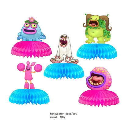 Game My Singing Monsters Birthday Party Decorations Kids Favor Gift Paper Cups Plates Baby Shower Disposable Tableware Supplies Good Vibrations