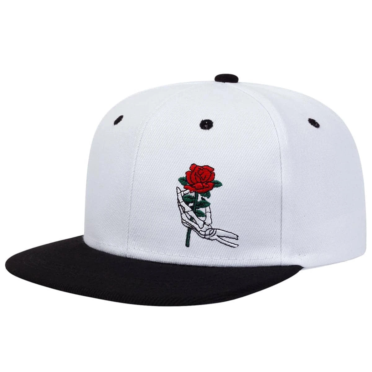 Unisex Skeleton Fingers Embroidery Hip-hop Hats Spring Autumn Outdoor Adjustable Casual Baseball Caps Sunscreen Hat Good Vibrations