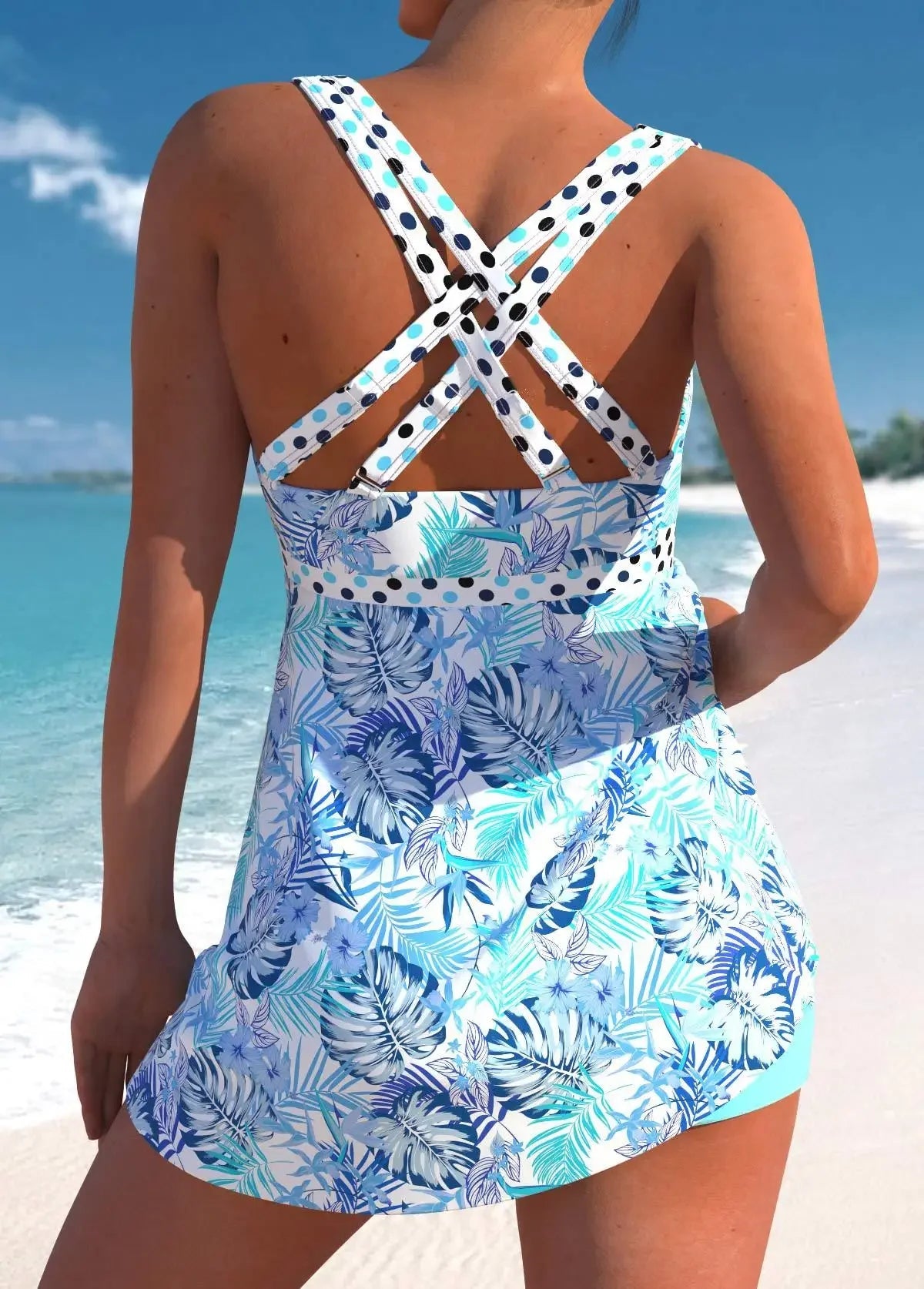 New 2025 plus Size Quick Dry Beach Short Pants Women's Skirt Style Bikini Swimsuit Fashionable Maternity Cover up Swimwear Good Vibrations