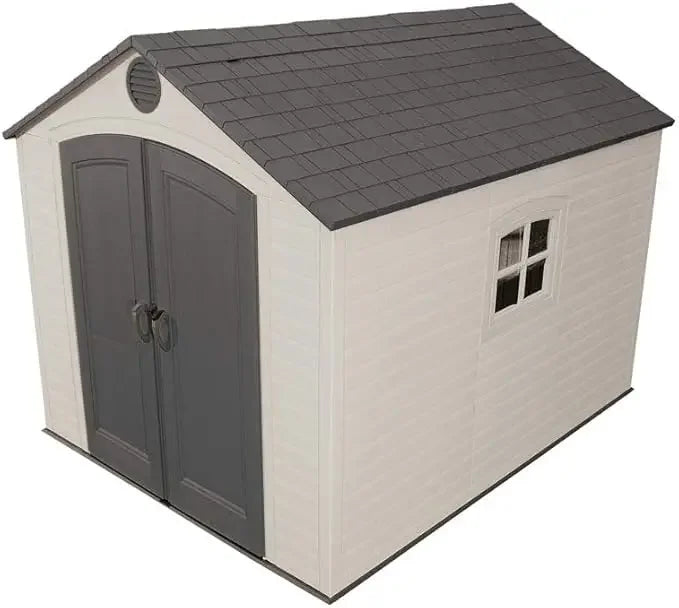 Customizable-LIFETIME 6405 Outdoor Storage Shed With Window, Skylights, And Shelving, 8 By 10 Feet Good Vibrations