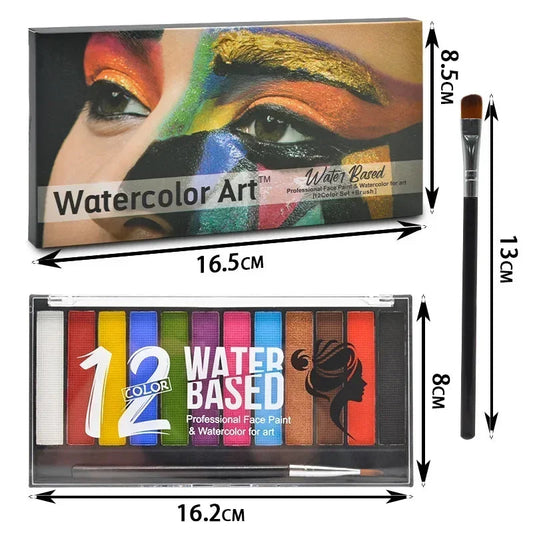 42 Color Eye Shadow Palette Face Body Painting Make Up Easy To Clean Makeup Body Paint Festival Halloween Body Paint Wholesale Good Vibrations