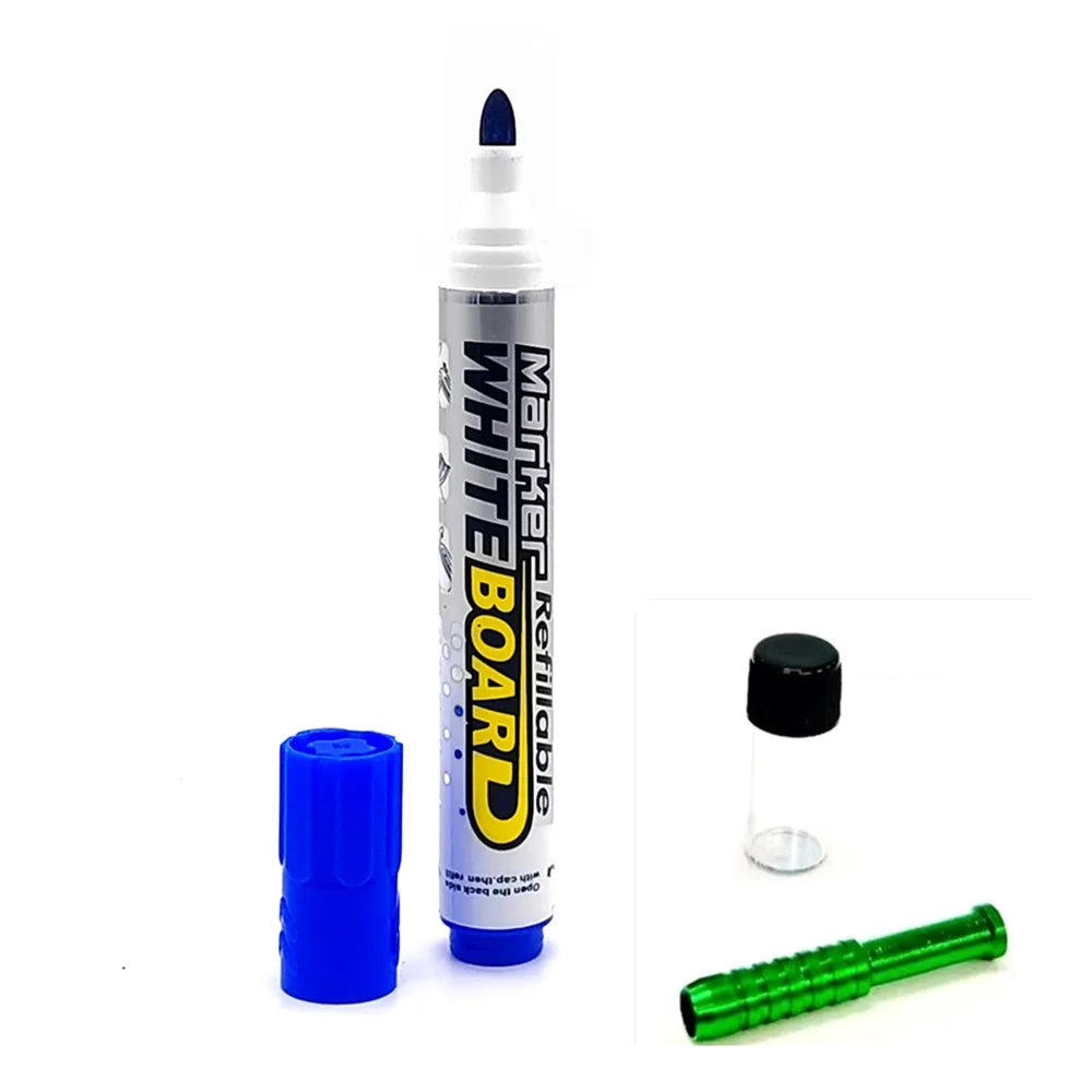 Blue marker safe secret stash container for secure hidden storage of small valuables.