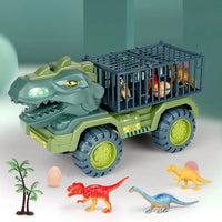 Dinosaur Transport Engineering Truck, Tyrannosaurus Rex Toy Vehicle, , Dinosaur Eggs, Children's Toy Vehicle Good Vibrations