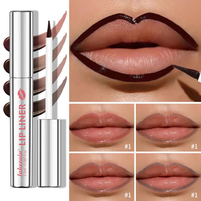 Lakerain Pointed Tear-off Lip Liner Outlines Exquisite Lip Makeup Long-lasting Peel-off Matte Easy-to-color Lip Liner
